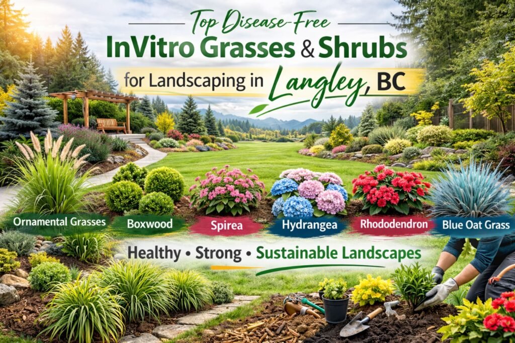 Top Disease-Free InVitro Grasses & Shrubs for Landscaping in Langley, BC