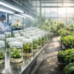 In vitro plants growing in a modern tissue culture lab in Langley with rare and exotic varieties